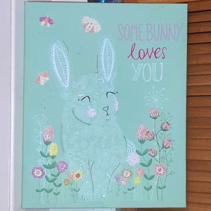 Bunny Hand Painted Canva